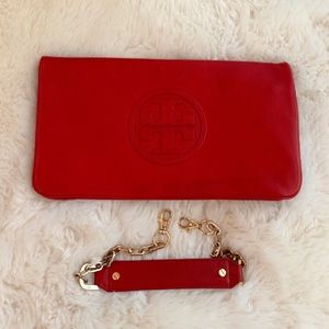 Tory Burch Clutch in red color